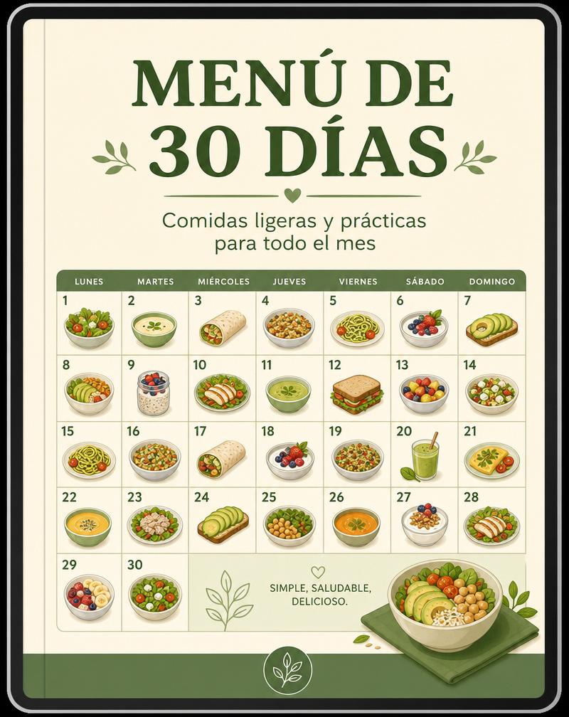 Menú de 30 días